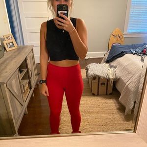 Lululemon Red Align Leggings